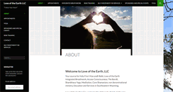 Desktop Screenshot of loveoftheearthllc.com